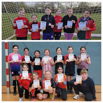 Kurz vor Ostern hat die letzte Gruppe der E-Juniorinnen erfolgreich das Fussballabzeichen „Westfalenpferdchen“... Kurz vor Ostern hat die letzte Gruppe der E-Juniorinnen erfolgreich das Fussballabzeichen „Westfalenpferdchen“...