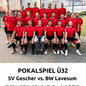 🔴⚽️ POKALSPIEL Ü32 🔴⚽️
Matchday in Gescher! 💪
Unsere Ü32 trifft auf BW Lavesum – ein echtes Highlight im Pokal!
📍... 🔴⚽️ POKALSPIEL Ü32 🔴⚽️
Matchday in Gescher! 💪
Unsere Ü32 trifft auf BW Lavesum – ein echtes Highlight im Pokal!
📍...