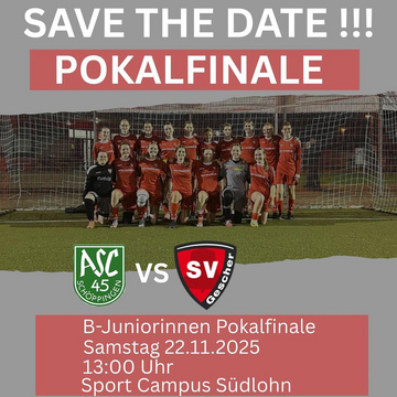 ***Finale unserer B-Juniorinnen***
Unsere Mädels stehen im Pokalfinale und brauchen eure Unterstützung!! Damit alle... ***Finale unserer B-Juniorinnen***
Unsere Mädels stehen im Pokalfinale und brauchen eure Unterstützung!! Damit alle...