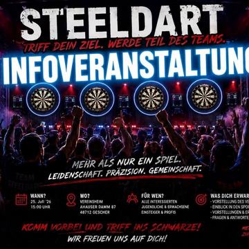 Die Dart-Reise beim SV Gescher beginnt! 🎯
Du hast Lust auf Darts oder möchtest den Sport einfach einmal kennenlernen?... Die Dart-Reise beim SV Gescher beginnt! 🎯
Du hast Lust auf Darts oder möchtest den Sport einfach einmal kennenlernen?...