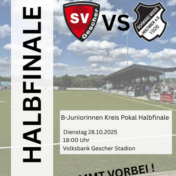 ***Halbfinale B-Juniorinnen***
Unsere B-Juniorinnen stehen im Halbfinale und treffen nächsten Dienstag auf die... ***Halbfinale B-Juniorinnen***
Unsere B-Juniorinnen stehen im Halbfinale und treffen nächsten Dienstag auf die...