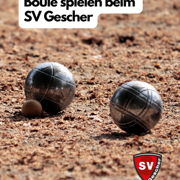 Boule spielen beim SV Gescher nach der Winterpause weiterhin als
Sport-und Freizeitangebot.
Der SV Gescher hat das... Boule spielen beim SV Gescher nach der Winterpause weiterhin als
Sport-und Freizeitangebot.
Der SV Gescher hat das...