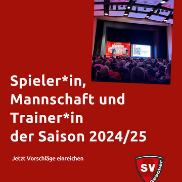 ***Jetzt Vorschläge einreichen - Ehrungen bei der Mitgliederversammlung 2025***
Auch in diesem Jahr möchten wir wieder... ***Jetzt Vorschläge einreichen - Ehrungen bei der Mitgliederversammlung 2025***
Auch in diesem Jahr möchten wir wieder...